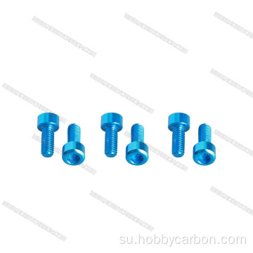 ISO7380 Customizid Anodised Aluminium stop kontak gang screws